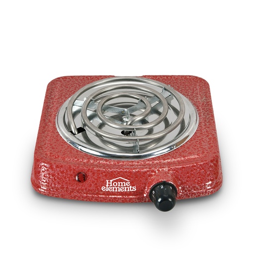 [17785] ESTUFA ELECTRICA 1 PUESTO ROJA HOME ELEMENTS 1.000W  PJ ROJA