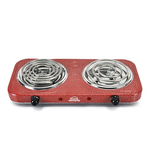 [17786] ESTUFA ELECTRICA 2 PUESTOS ROJA HOME ELEMENTS 003LR