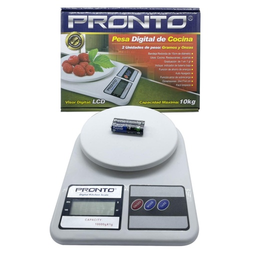 [17521] GRAMERA DIGITAL COCINA 10 KG PRONTO