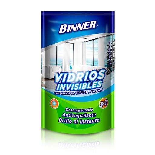 [19063] LIMPIAVIDRIOS INVISIBLES DOYPACK 250ML BINNER