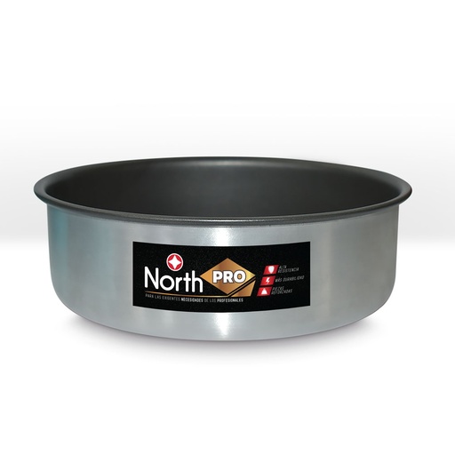 [18876] MOLDE TORTA NORTH REDONDO 1/2 LB NORTH-PRO