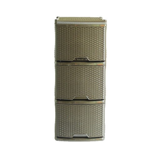 [18898] MUEBLE ORG RATTAN X 3 WENGUE RIMO
