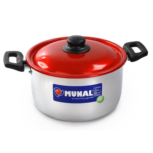[18850] OLLA 16 TAPA ROJA  A/BAQ. MUNAL