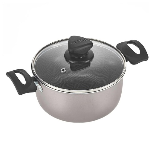 [17168] OLLA 18 CM 2 LTS  TAPA VIDRIO TALENT IMUSA