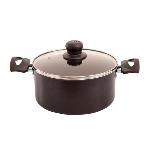 [16990] OLLA 22 CM ANTIADHERENTE TAPA VIDRIO SMART IMUSA