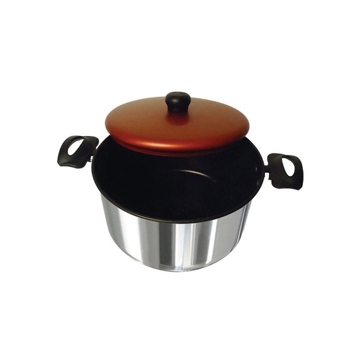 [16992] OLLA ALUMINIO 16 CM 1,9 LTS FENOL TAPA ROJA IMUSA