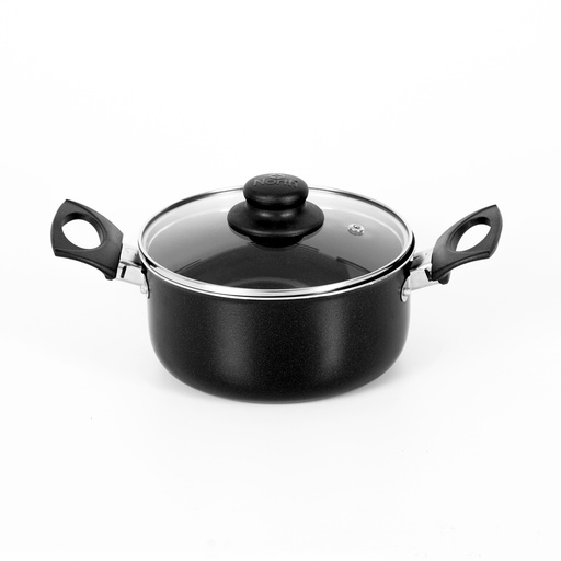 [18868] OLLA ANTIADHERENTE 16 C/TAPA DE VIDRIO