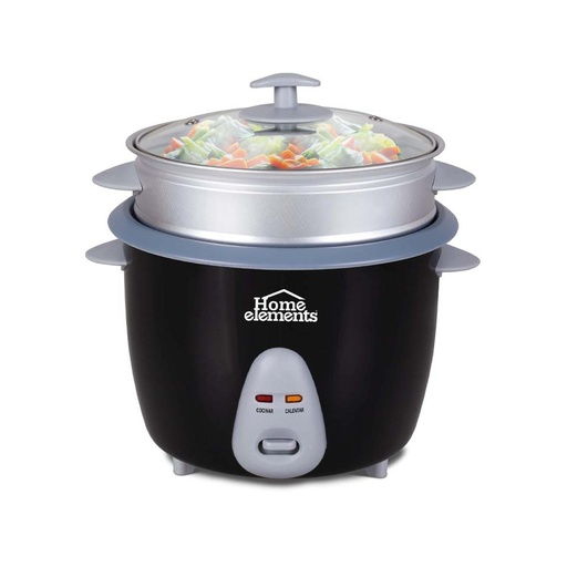 [17790] OLLA ARROCERA 1,8 LTS NEGRA CON VAPORERA NM HOME ELEMENTS OA-18N