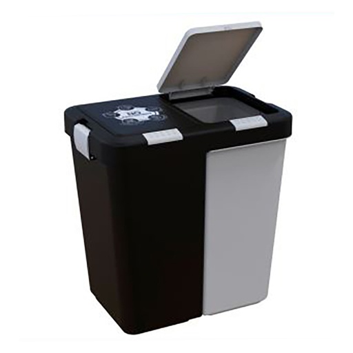 [18086] PAPELERA DOBLE NP 40 LTS NP