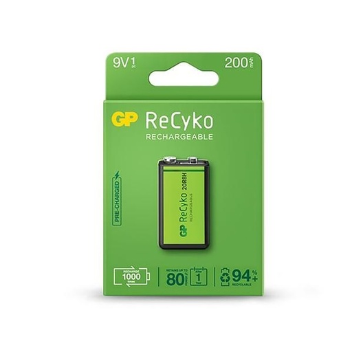 [10603] PILA RECARGABLE GP 9V 200 MAH (GP20R8H-C1K)