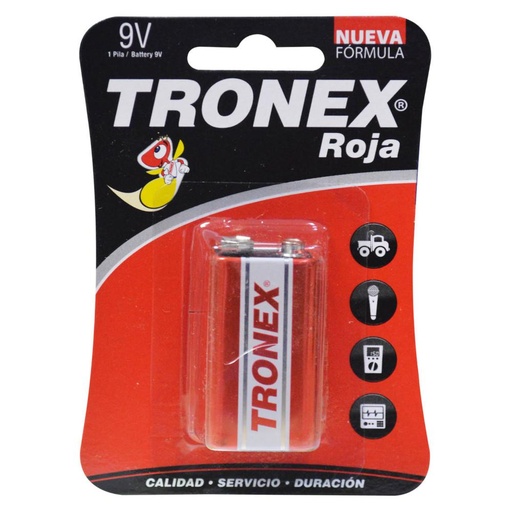 [9319] PILA TRONEX 9V (CUADRADA) (GP1604GLF2U1)TR9VRB1