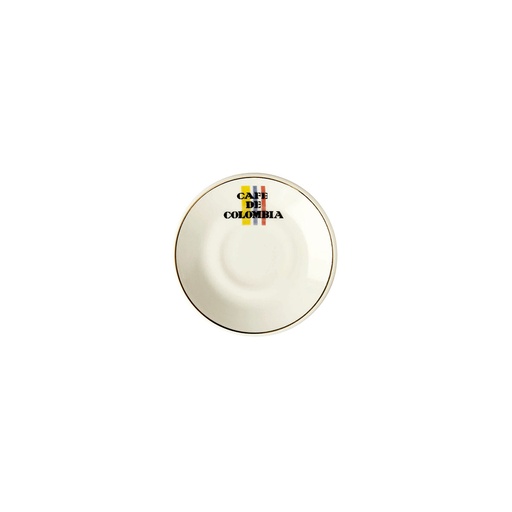 [18243] PLATO CAFE 12.2 CM CAFE COLOMBIA CORONA