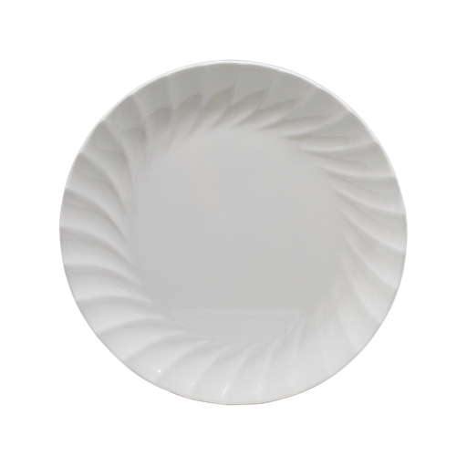 [18407] PLATO PLANO CIRCULAR RELIEV ONDAS SABANA