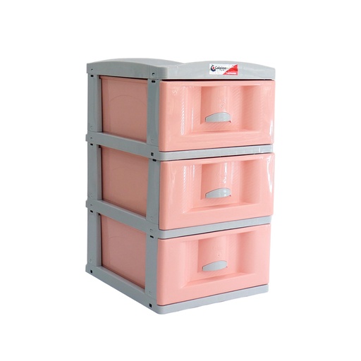 [19391] PRACTIMUEBLE PEQ X 3ROSA PASTEL - GRIS