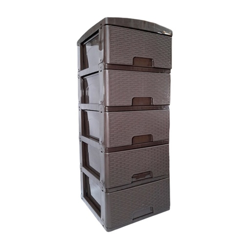 [18758] PRACTIMUEBLE PEQ X 5 RATTAN - WENGUE