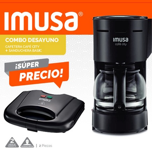 [18610] SET CAFETERA CAFE CITY+SANDUCHERA IMUSA