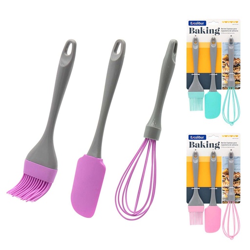 [17500] SET DE REPOSTERIA 3 PZ SILICONA EXCALIBUR
