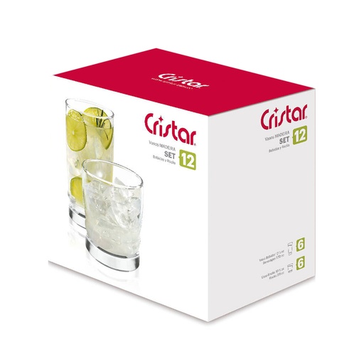 [17704] SET MADEIRA 12 PIEZAS 9169EL CRISTAR