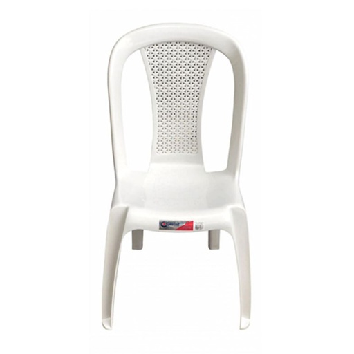 [18766] SILLA CRYSTAL SIN BRAZOS - BLANCO