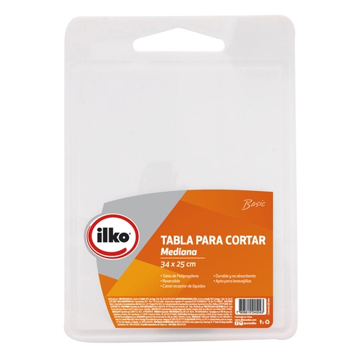 [17959] TABLA CORTAR PLASTIC MED BASIC LINE ILKO