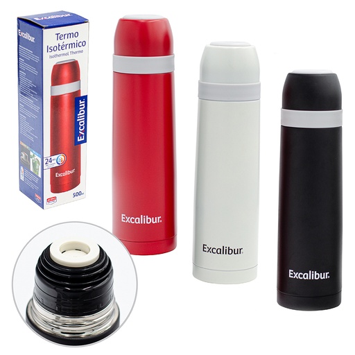 [17519] TERMO ISOTERMICO 500 ML INOX EXCALIBUR