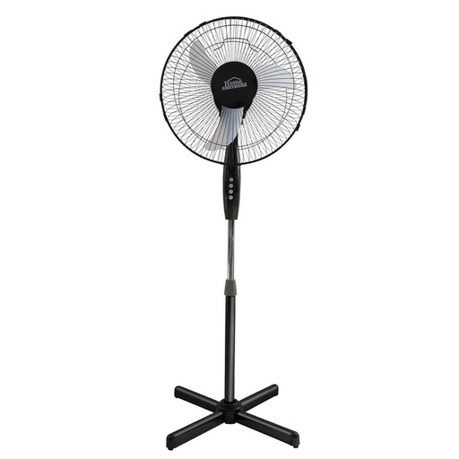 [16681] VENTILADOR PEDESTAL 16 NEGRO X 1 HOME ELEMENTS