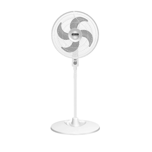 [16917] VENTILADOR PEDESTAL TURBO POWER  BLANCO SAMURAI