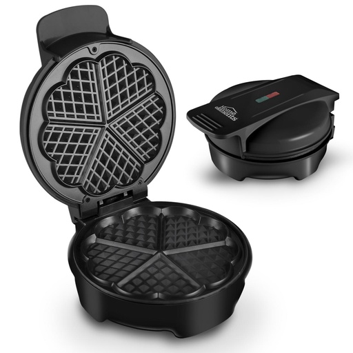 [16870] WAFLERA ELECTRICA ANTIADHERENTE 20 CM NEGRA HOME ELEMENTS